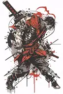 bushido virtues tattoo design idea