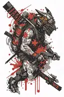 bushido virtues tattoo design idea