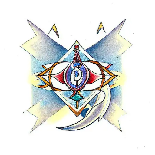 Biblically Accurate Ophanim tattoo design idea