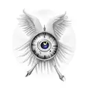 Biblically Accurate Ophanim tattoo design idea