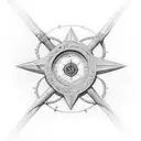 Biblically Accurate Ophanim tattoo design idea