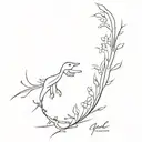 Spinal tattoo design idea