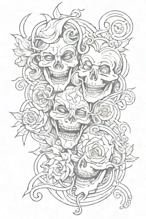 laugh now cry later tattoo tattoo design idea