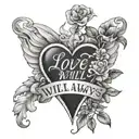 love will always win tattoo design idea