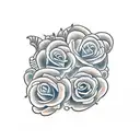 tramp stamp with name lillia tattoo design idea