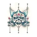 tramp stamp with name lillia tattoo design idea