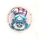 tramp stamp with name lillia tattoo design idea