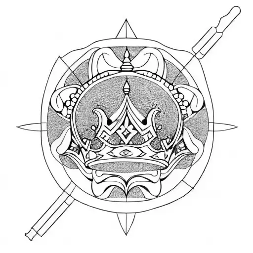Queen's Crown tattoo design idea