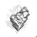 ROCKS AND GEOLOGY HAMMER tattoo design idea