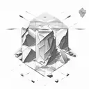 ROCKS AND GEOLOGY HAMMER tattoo design idea