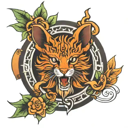 door tattoo design idea