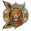 door tattoo design idea