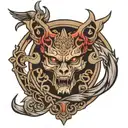 door tattoo design idea