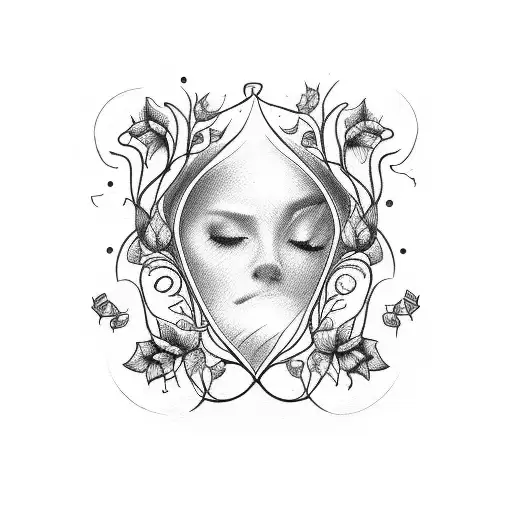 Vine with Barbara in it a very pretty font  tattoo design idea