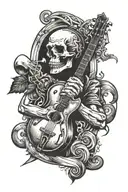 music, religion, positive both names Frank both passed away a brother and father tattoo design idea