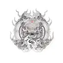 Foo Dog tattoo design idea