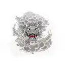 Foo Dog tattoo design idea