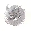 Foo Dog tattoo design idea