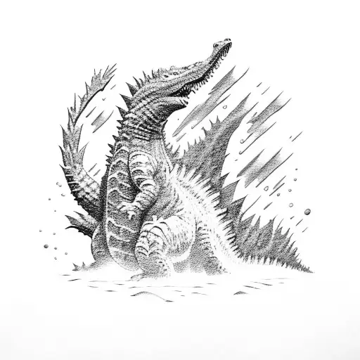 Godzilla  tattoo design idea