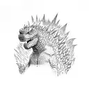 Godzilla  tattoo design idea