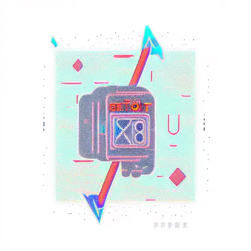 cyberpunk,future,neon,rain tattoo design idea