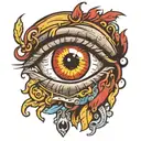 eye bleeding tattoo design idea