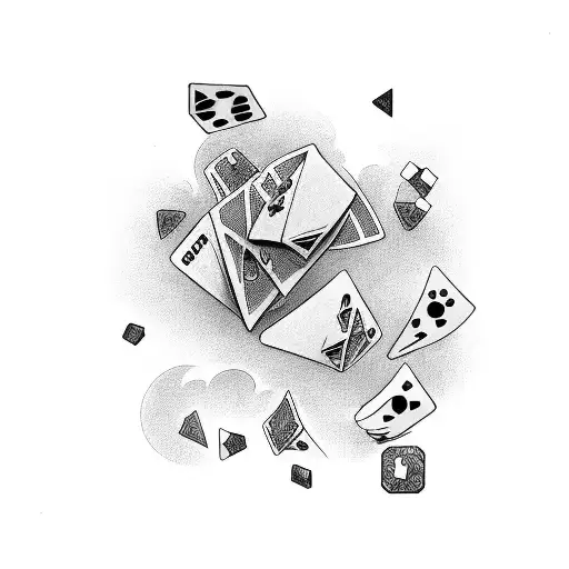 full sleeve for a guy that includes money, women, city, and dice tattoo design idea