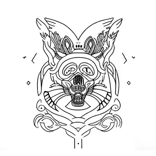 dark and mysterious best friend matching tattoo tattoo design idea