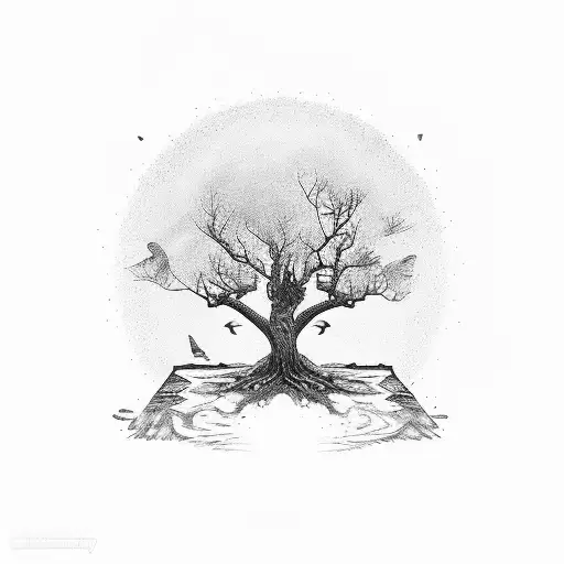 Tree Silhouette Stock Illustration - Download Image Now - Oak Tree, In  Silhouette, Tree - iStock