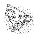 sheet ghost rollerskating tattoo design idea