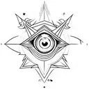 illuminati eye tattoo design idea
