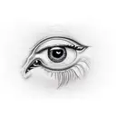 illuminati eye tattoo design idea