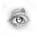 illuminati eye tattoo design idea