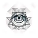 illuminati eye tattoo design idea