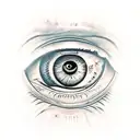 illuminati eye tattoo design idea