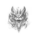 The iconic Monster Hunter logo tattoo design idea