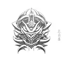 The iconic Monster Hunter logo tattoo design idea