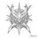 The iconic Monster Hunter sapphire star tattoo design idea