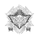 The iconic Monster Hunter sapphire star tattoo design idea