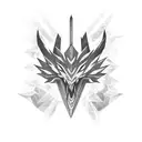 The iconic Monster Hunter sapphire star tattoo design idea