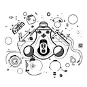 gaming controller tattoo design idea