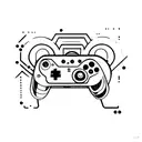 gaming controller tattoo design idea