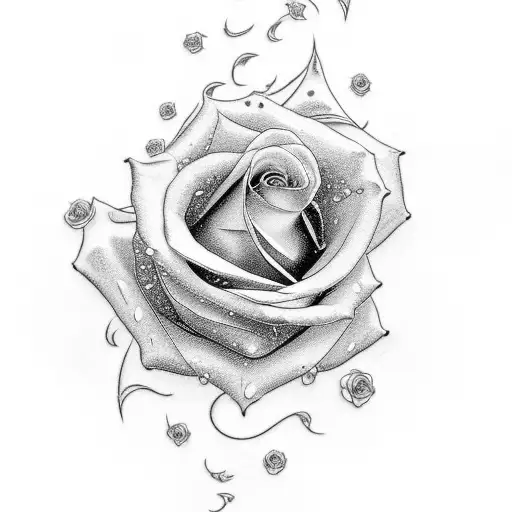 electric guitar with roses and Steven with the dates 6.11.51 and 1.24.21 tattoo design idea