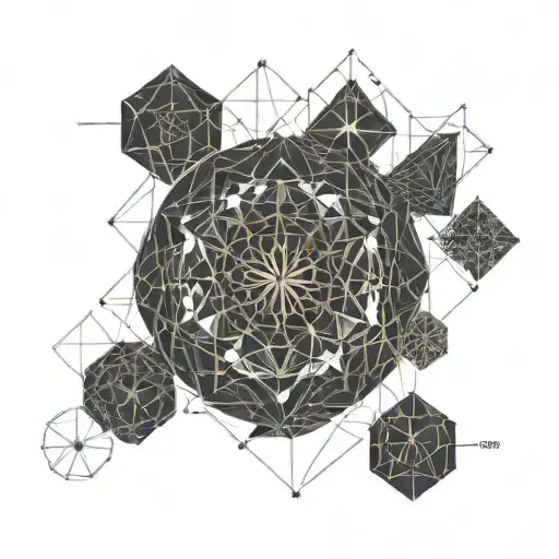 financial graph tattoo design idea