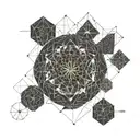 financial graph tattoo design idea