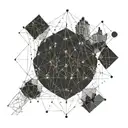 financial graph tattoo design idea