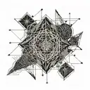 financial graph tattoo design idea