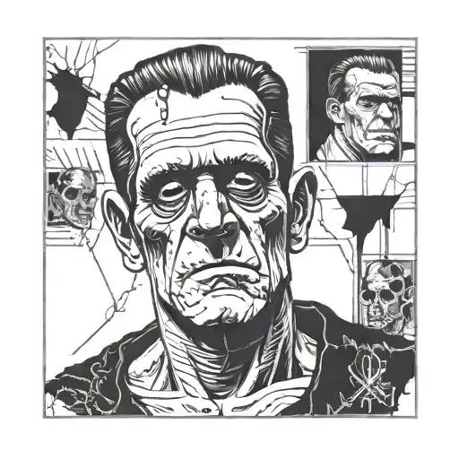 Frankenstein has tattoo design idea