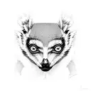Lemur tattoo design idea