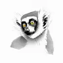 Lemur tattoo design idea